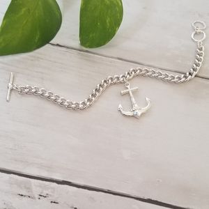 Silver Anchor Bracelet